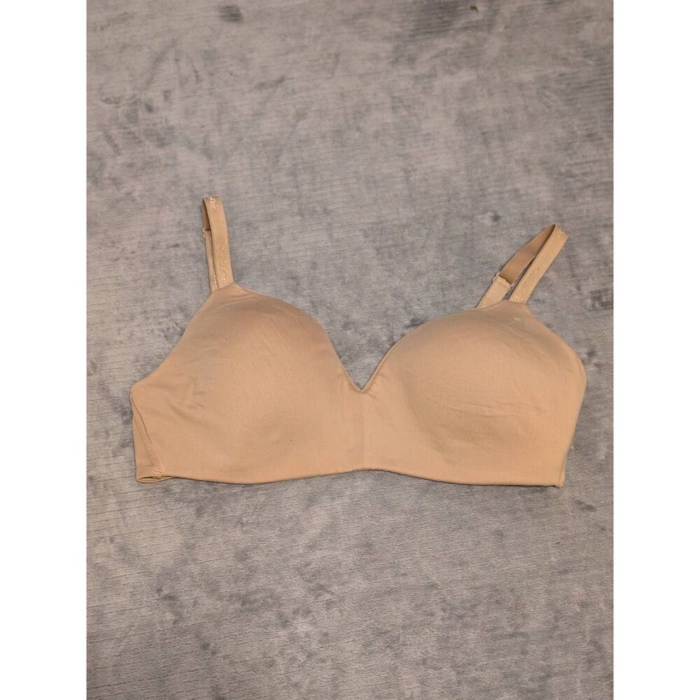 CALVIN KLEIN QP2101S WIRELESS Lined Lounge Bra Beige size M